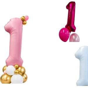 1st Birthday Centrepiece Balloon Stack