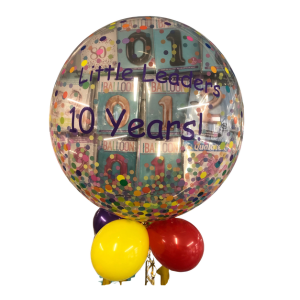 Personalised Gumball Bubbble Balloon Multi Confetti dots