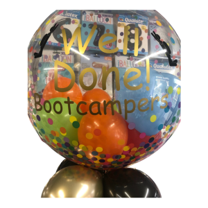 Personalised Gumball Bubbble Balloon Multi Confetti dots - Image 2