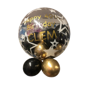 Personalised Gumball Bubbble Balloon Stylish Stars - Image 2