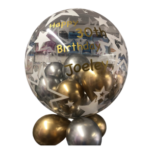 Personalised Gumball Bubbble Balloon Stylish Stars